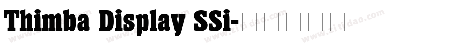 Thimba Display SSi字体转换